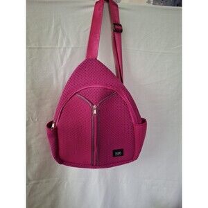 L+W Wellness Club Sling Pickle Ball Bag Pink 2 Paddles Duffle Gym